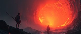 Логотип Volcano SDK от Kong на фоне кода TypeScript